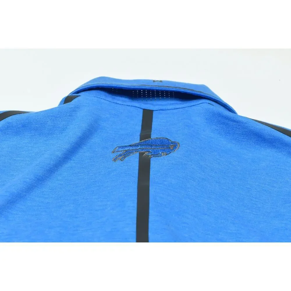 Nike Tiger Woods Buffalo Bills Polo Shirt Mens Large Blue Short Sleeve Stretch